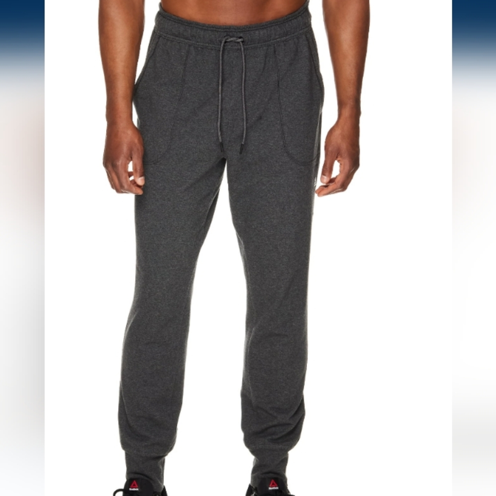 Reebok Men's Fundamental Joggers Charcoal Heather    Various Sizes    NWT